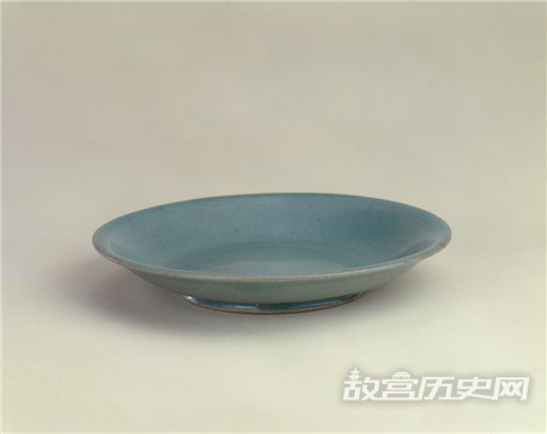 故宫馆藏汝窑天青釉盘