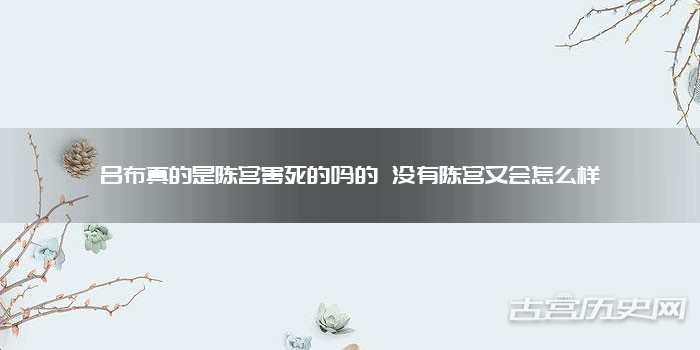 吕布真的是陈宫害死的吗的 没有陈宫又会怎么样