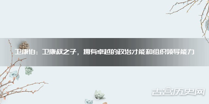 卫康伯:卫康叔之子,拥有卓越的政治才能和组织领导能力