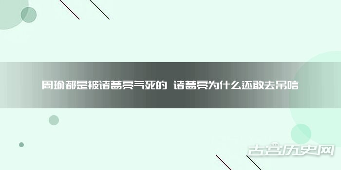周瑜都是被诸葛亮气死的 诸葛亮为什么还敢去吊唁